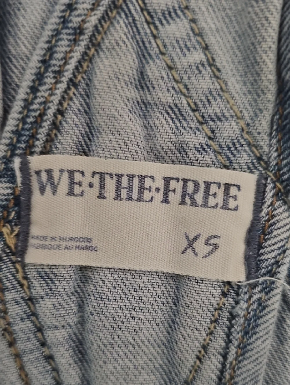 We The Free Light Blue Denim Short'alls - Picture 8 of 9